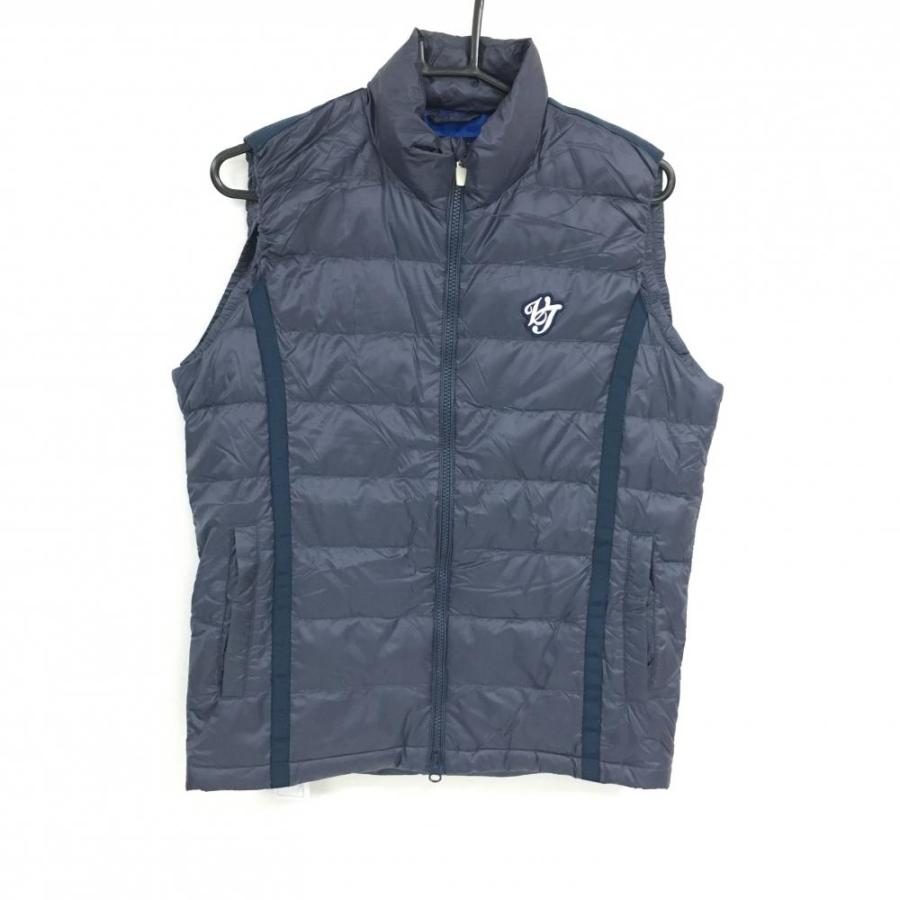 23区ゴルフGOLF ダウンベスト 23区GOLF 【超美品】23区ゴルフ ダウンベスト ネイビー ロゴワッペン