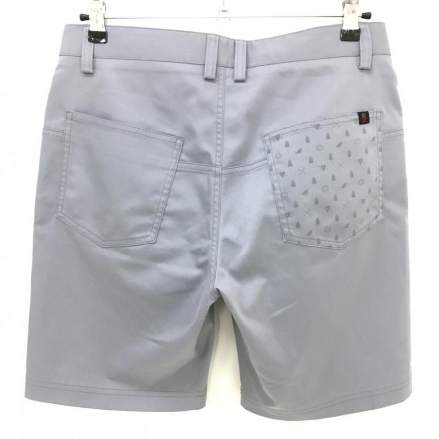 PUMA GOLF/プーマ ゴルフ ハーフパンツ【ライトグレー】新品！ PUMA（プーマ） ハーフパンツ グレー 後ポケット総柄 メンズ 79 ゴルフ