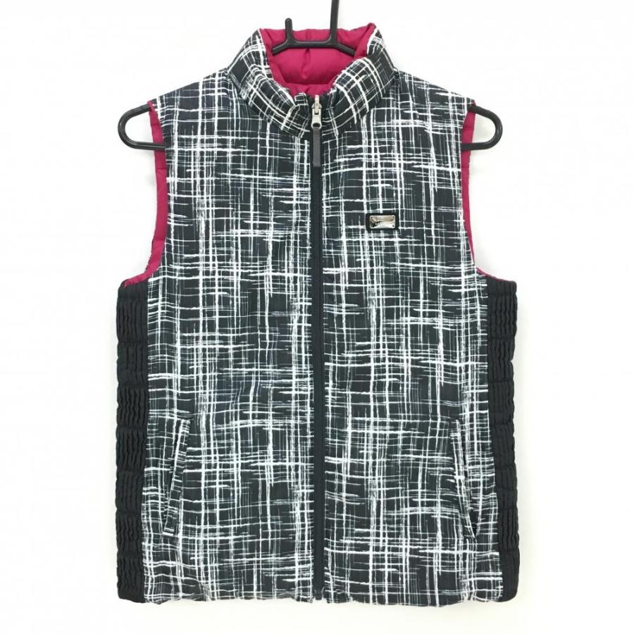 LANVIN SPORT（ランバンスポール） リバーシブルダウンベスト 黒×白 総 