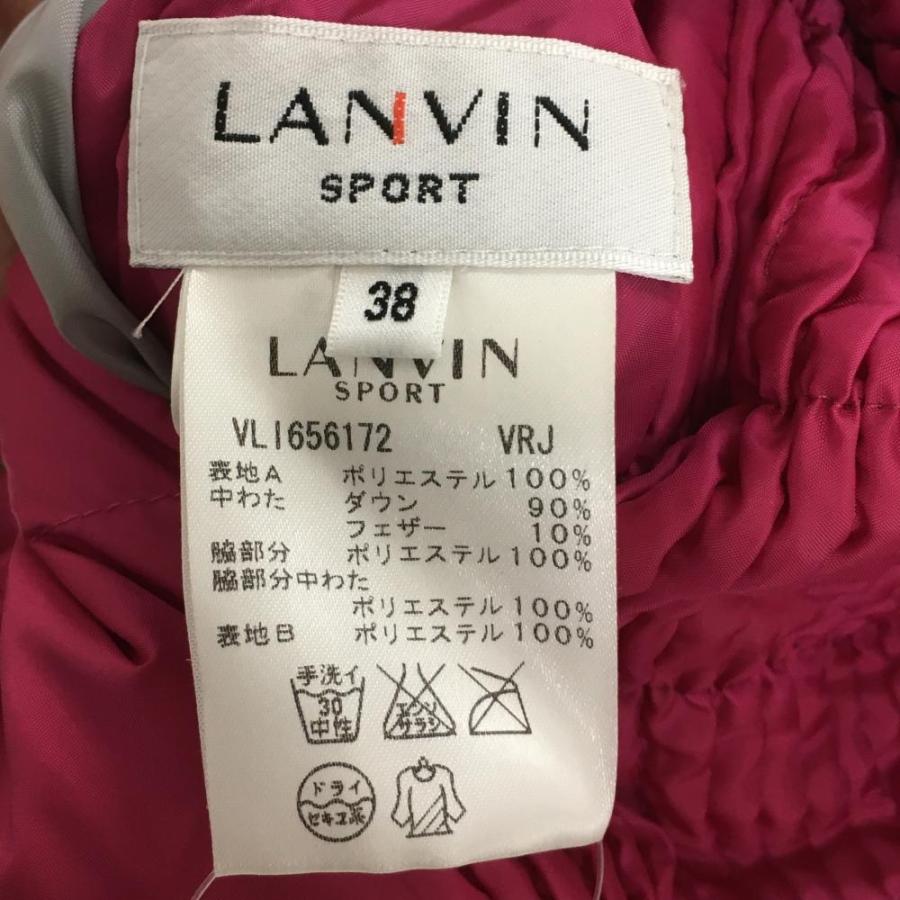 LANVIN SPORT（ランバンスポール） リバーシブルダウンベスト 黒×白 総
