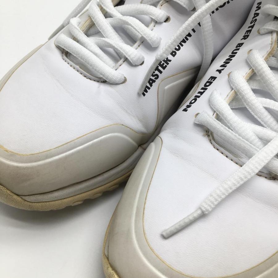 MASTER BUNNY エディション ホワイト ゴルフシューズ 24.0 MASTER BUNNY EDITION マスターバニー ゴルフシューズ 白×黒 758