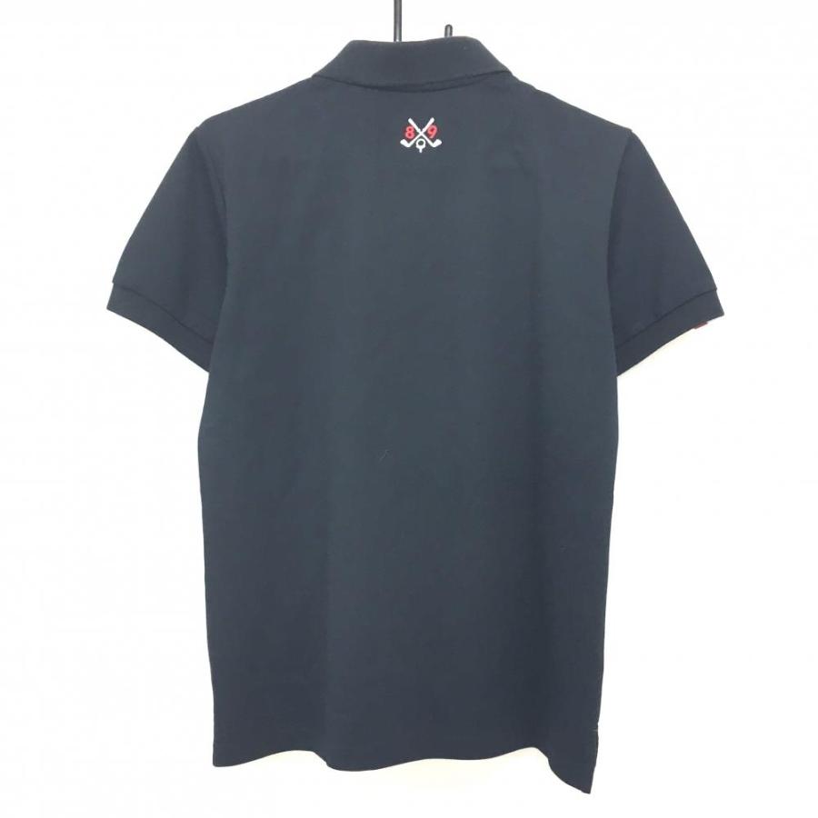 PEARLY GATES パーリーゲイツ 半袖ポロシャツ ダークネイビー×白