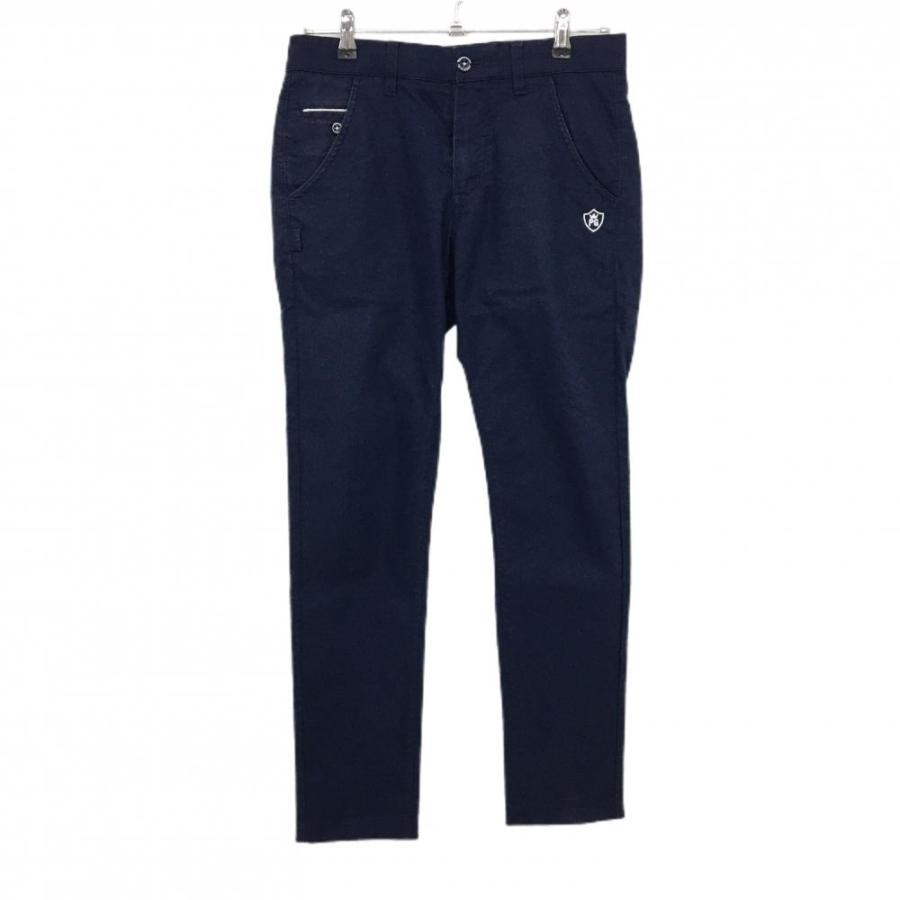 PEARLY GATES（パーリーゲイツ） パンツ ネイビー ロゴ白 色褪せ