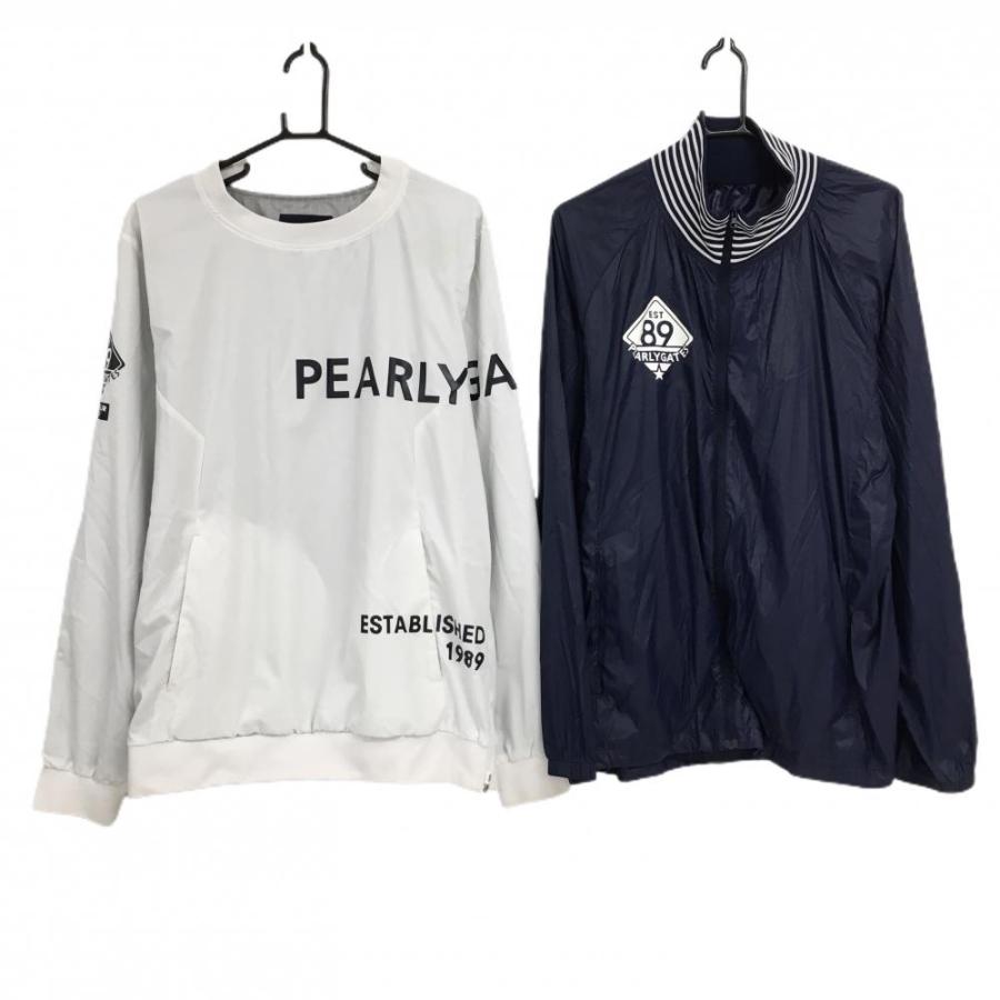 PEARLY GATES（パーリーゲイツ） ツインスニード 白×黒 ビッグロゴ 地