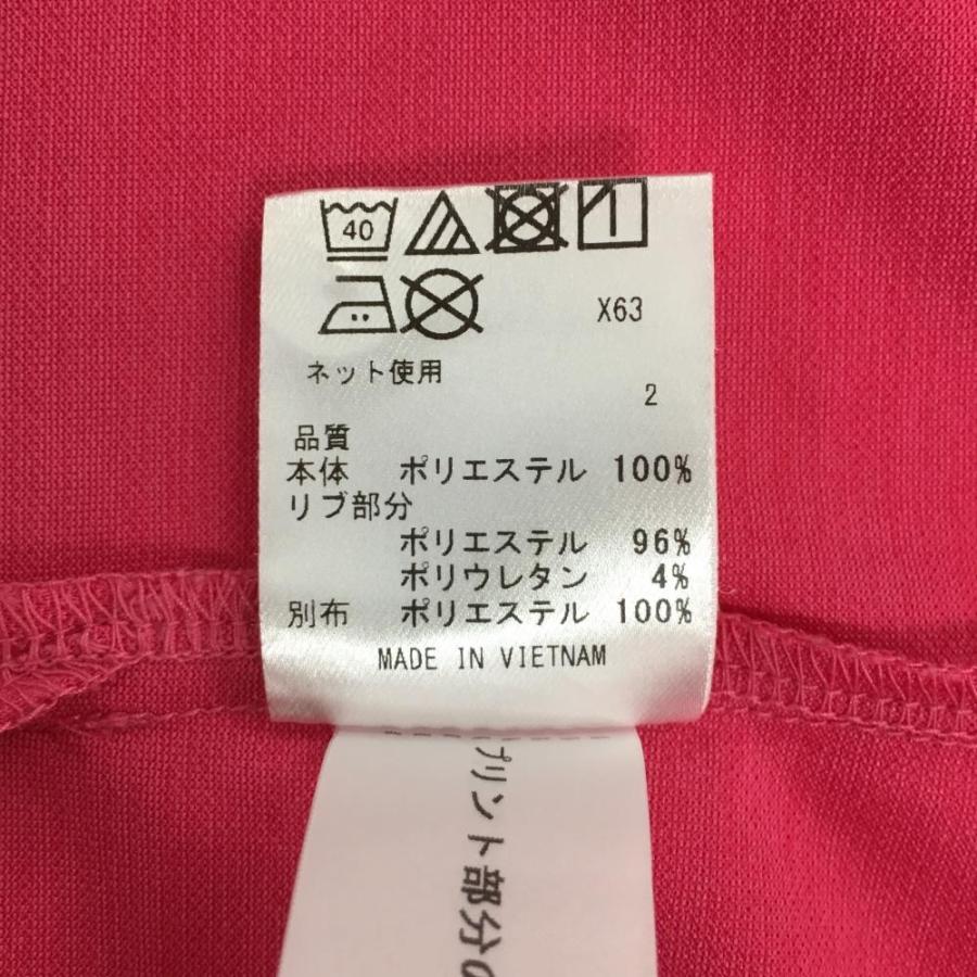 23区GOLF 【超美品】23区ゴルフ 半袖ポロシャツ ピンク×ブルー 襟袖