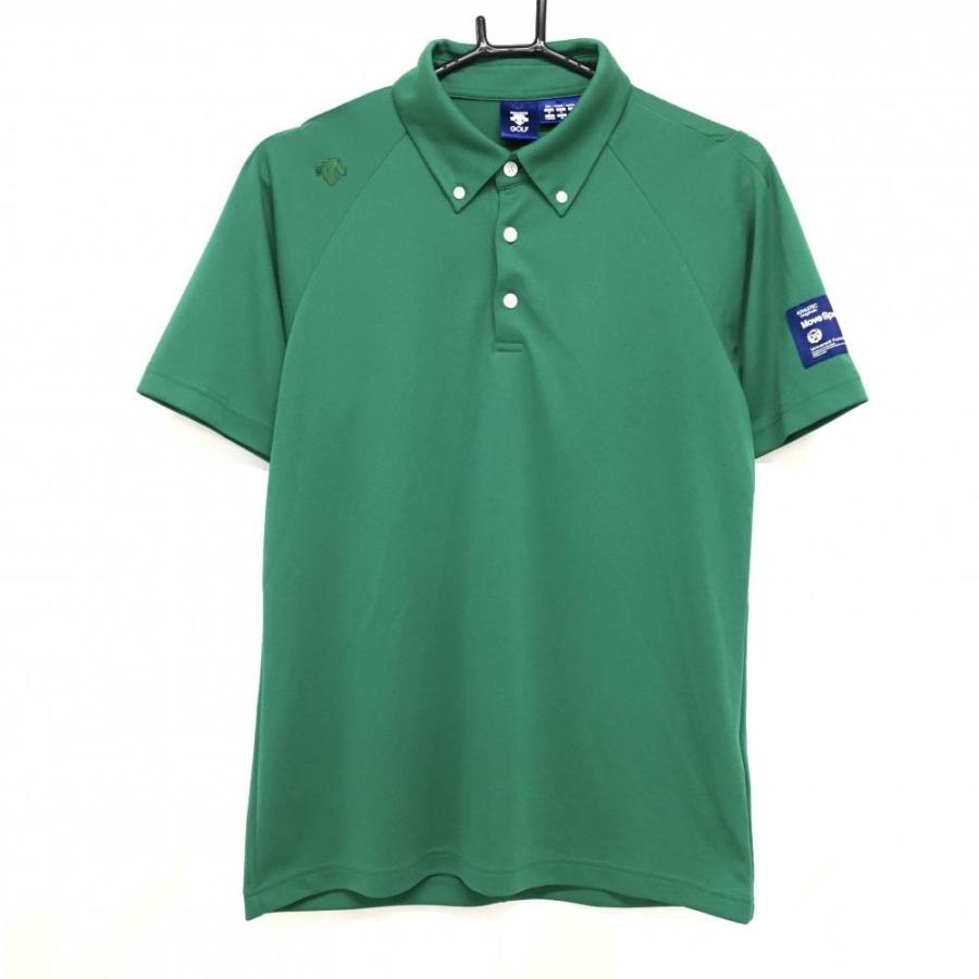 coco 中古 デサントゴルフ DESCENTE GOLF メンズ 半袖ポロシャツ L ベージュ 春夏 DESCENTE GOLF 【超美品】デサントゴルフ 半袖ポロシャツ