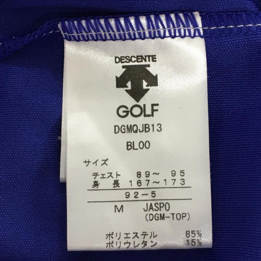 DESCENTE GOLF デサントゴルフ 長袖ポロシャツ ブルーパープル系