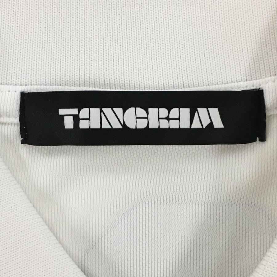 TANGRAM（タングラム） 【美品】タングラム 半袖ポロシャツ 白×黒 背面