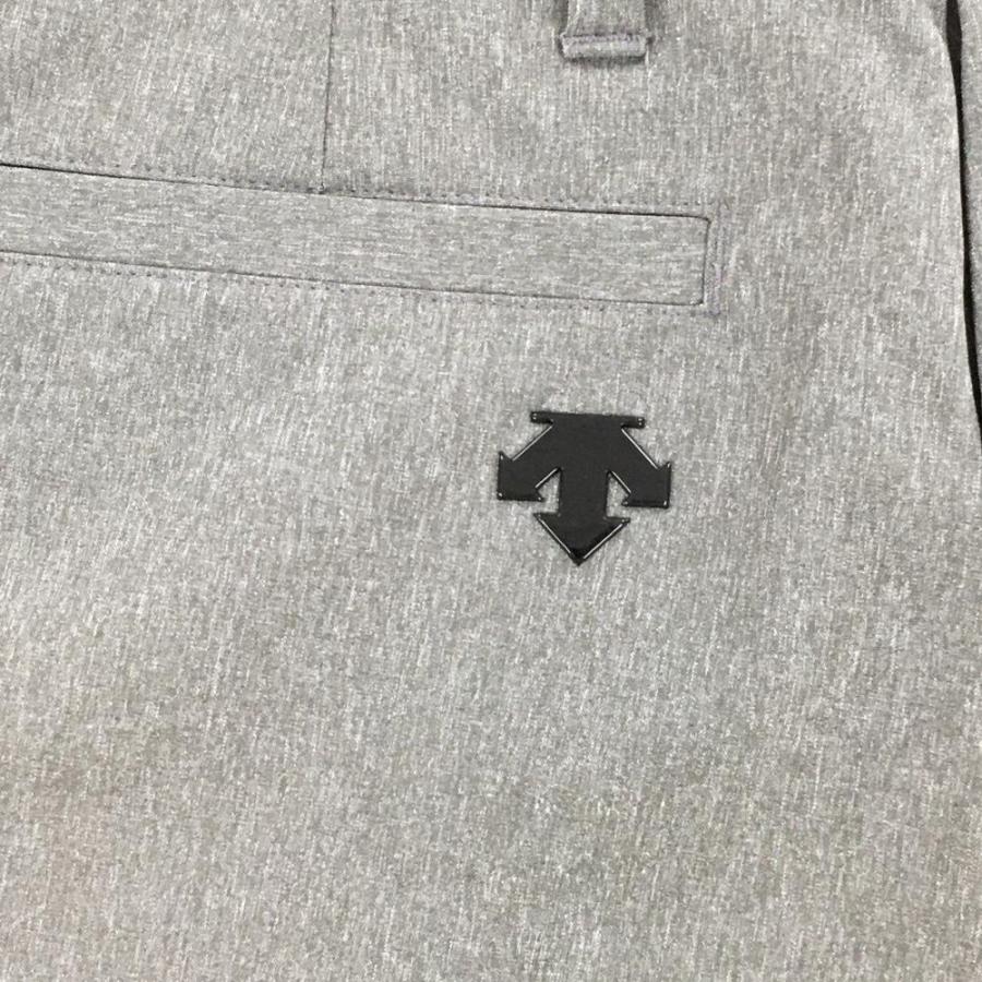 DESCENTE - 【超美品】デサントゴルフ プリーツスカート 杢グレー×黒 ロゴプリント 中田英寿 レディース 58/SS ゴルフウェア DESCENTE DESCENTE GOLF 【超美品】デサントゴルフ プリーツスカート 杢