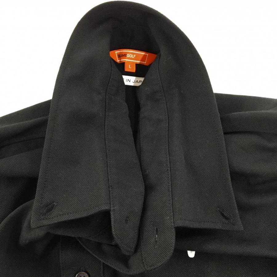 ビームスゴルフ　長袖ポロシャツ BEAMS GOLF（ビームス ゴルフ）ORANGE LABEL / アーチロゴ 切替え
