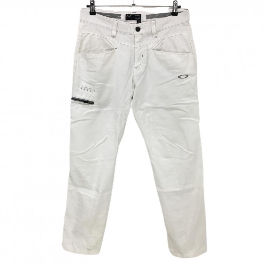 OAKLEY ゴルフ用パンツ 33 ホワイト OAKLEY（オークリー） パンツ 白 ロゴ刺しゅう ティー装着可
