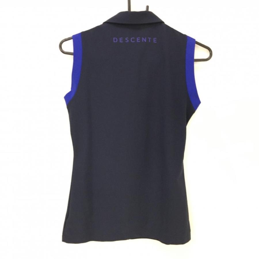 DESCENTE GOLF 【美品】デサントゴルフ ノースリーブポロシャツ