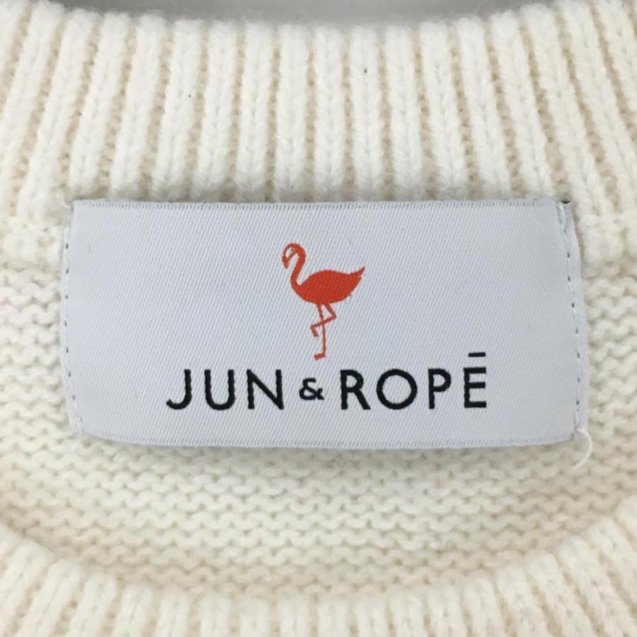 【美品】jun&rope ビックロゴ　ニット　セーター JUN&ROPE'（ジュンアンドロペ） 【超美品】ジュンアンドロペ セーター