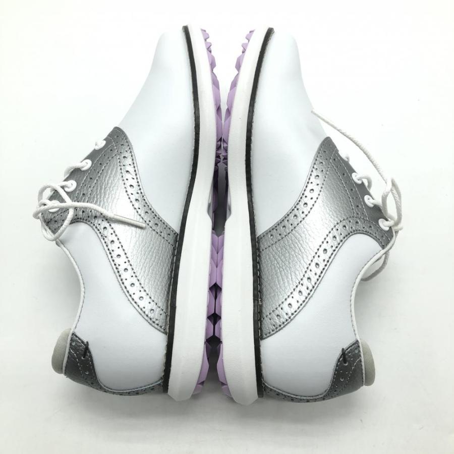 FootJoy - 【未使用品】フットジョイ ゴルフシューズ 白×シルバー 97897J トラディションズ  レディース 24.5 ゴルフウェア 2023年モデル FootJoy FootJoy（フットジョイ） 【未使用品】フットジョイ ゴルフシューズ 白