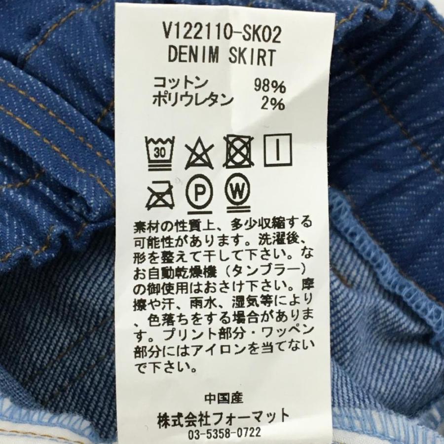 V12 - 【超美品】V12 スカート ブルー デニム シリコンロゴ レディース 1(M) ゴルフウェア V12 V12（ヴィ・トゥエルヴ） 【超美品】V12 スカート ブルー デニム