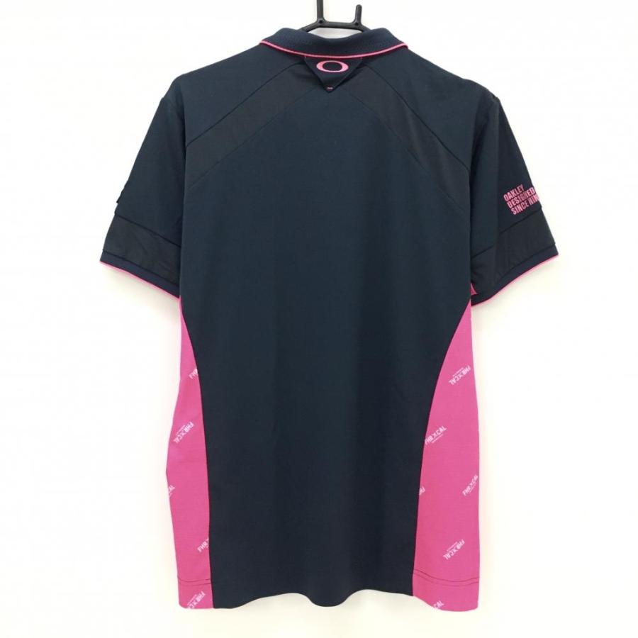 OAKLEY（オークリー） 【超美品】オークリー 半袖ポロシャツ ネイビー