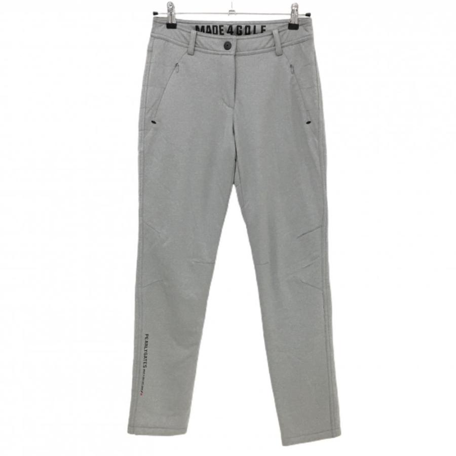 パーリーゲイツ　中綿　キルティング　パンツ　グレー×ネイビー パーリーゲイツ 中綿 キルティング パンツ グレー×ネイビー