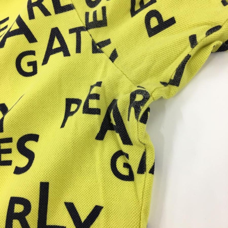 PEARLY GATES（パーリーゲイツ） 半袖ポロシャツ イエロー×ダーク