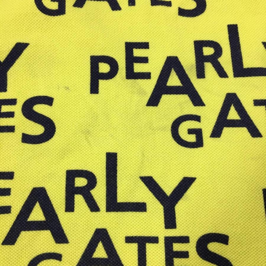 PEARLY GATES（パーリーゲイツ） 半袖ポロシャツ イエロー×ダーク
