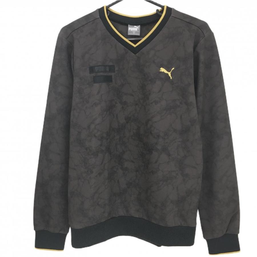 PUMA - 【新品】プーマ トレーナー ダークブラウン 総柄 DRYCELL Vネック  メンズ M ゴルフウェア PUMA PUMA（プーマ） 【新品】プーマ トレーナー ダークブラウン 総柄