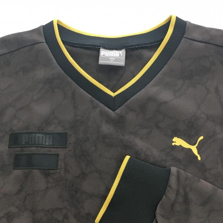 PUMA - 【新品】プーマ トレーナー ダークブラウン 総柄 DRYCELL Vネック  メンズ M ゴルフウェア PUMA PUMA（プーマ） 【新品】プーマ トレーナー ダークブラウン 総柄