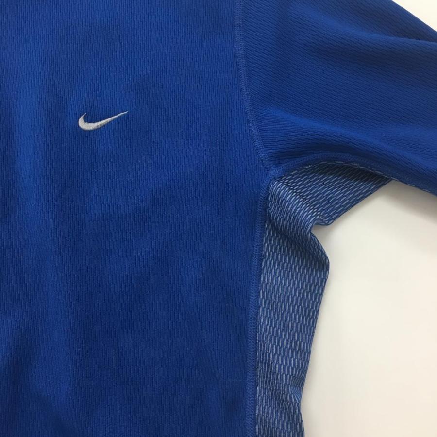 NIKE（ナイキ） ナイキゴルフ 半袖ポロシャツ ブルー サイド切替