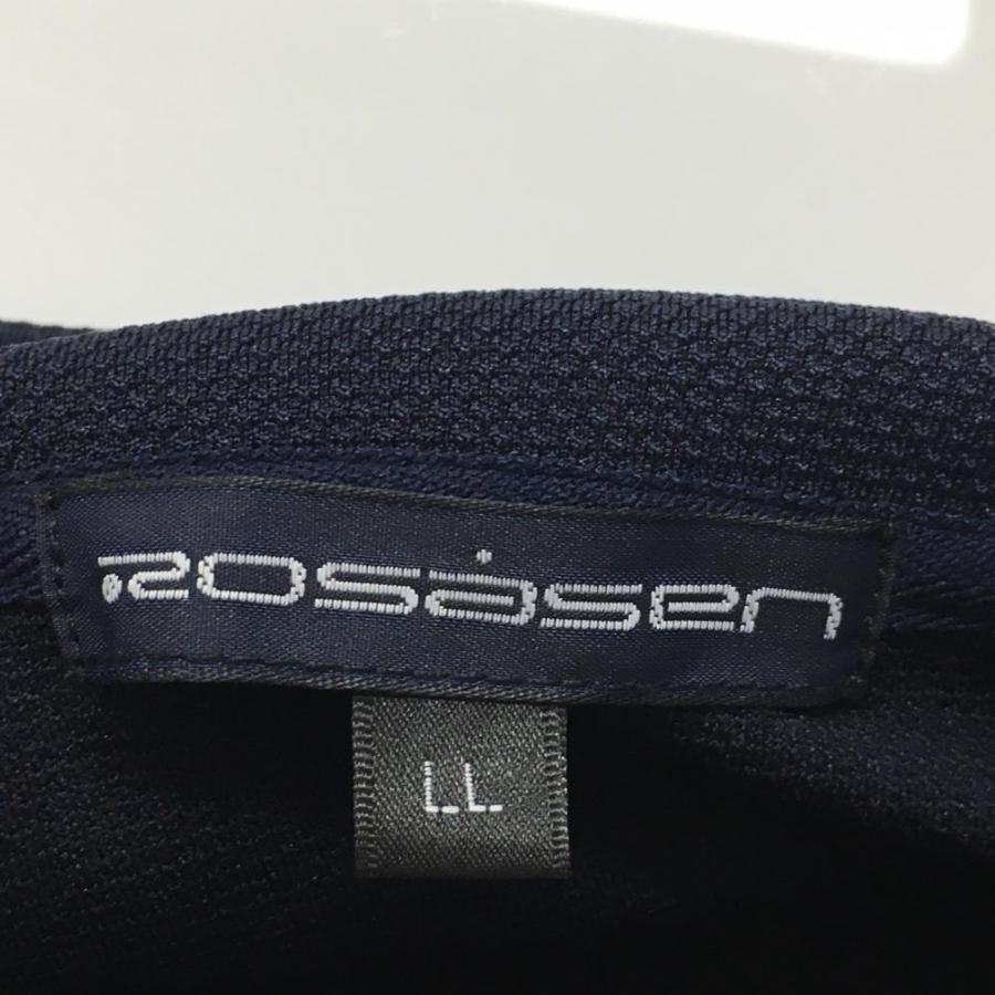 ROSASEN - 【超美品】ロサーセン 切替ジップベスト ネイビー ダブルジップ 後ろ裾ロゴプリント メンズ LL ゴルフウェア 2024年モデル Rosasen Rosasen（ロサーセン） 【超美品】ロサーセン 切替ジップベスト