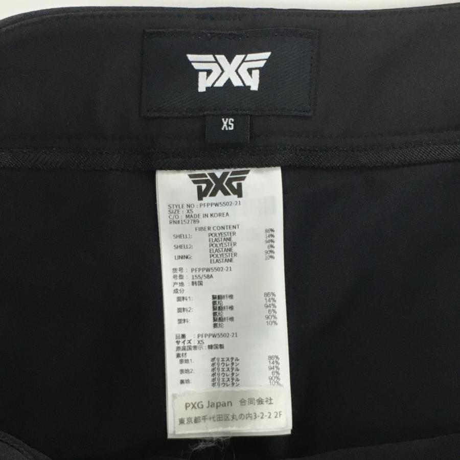 PXG 【超美品】パーソンズエクストリームゴルフ スカート 黒×白 サイド