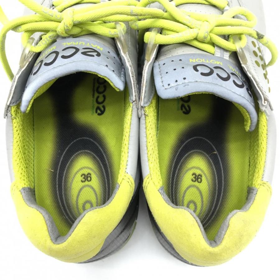 【新品】エコー BIOM NATURAL MOTION ゴルフシューズ 23.0 ecco エコー ゴルフシューズ グレー×イエロー Natural Motion