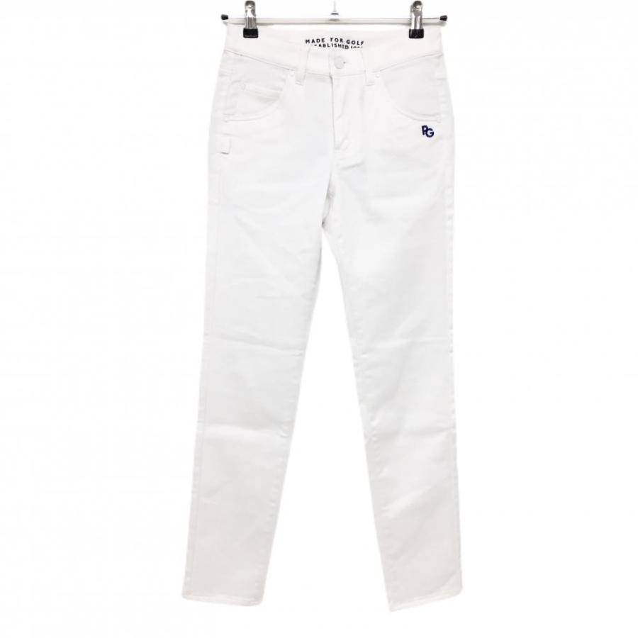 パーリーゲイツ新品タグ付きパンツ　size0 PEARLY GATES 【超美品】パーリーゲイツ パンツ 白 無地 ロゴ