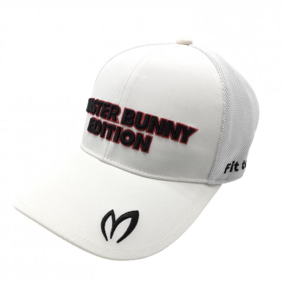 MASTER BUNNY EDITION 韓国 ハット キャップ ゴルフ MASTER BUNNY EDITION マスターバニー キャップ 白×黒 立体ロゴ