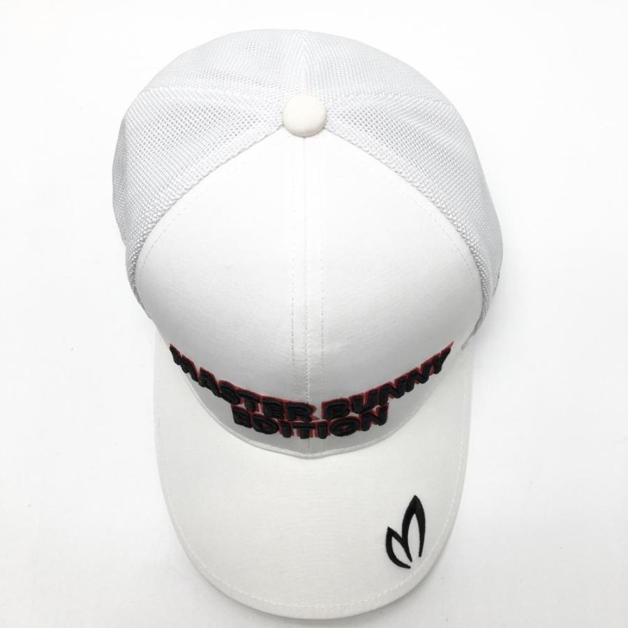 MASTER BUNNY EDITION マスターバニー キャップ 白×黒 立体ロゴ