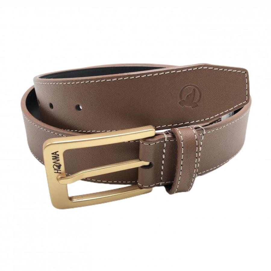 HONMA GOLF（本間ゴルフ） 【美品】ホンマ ベルト ブラウン ゴールド