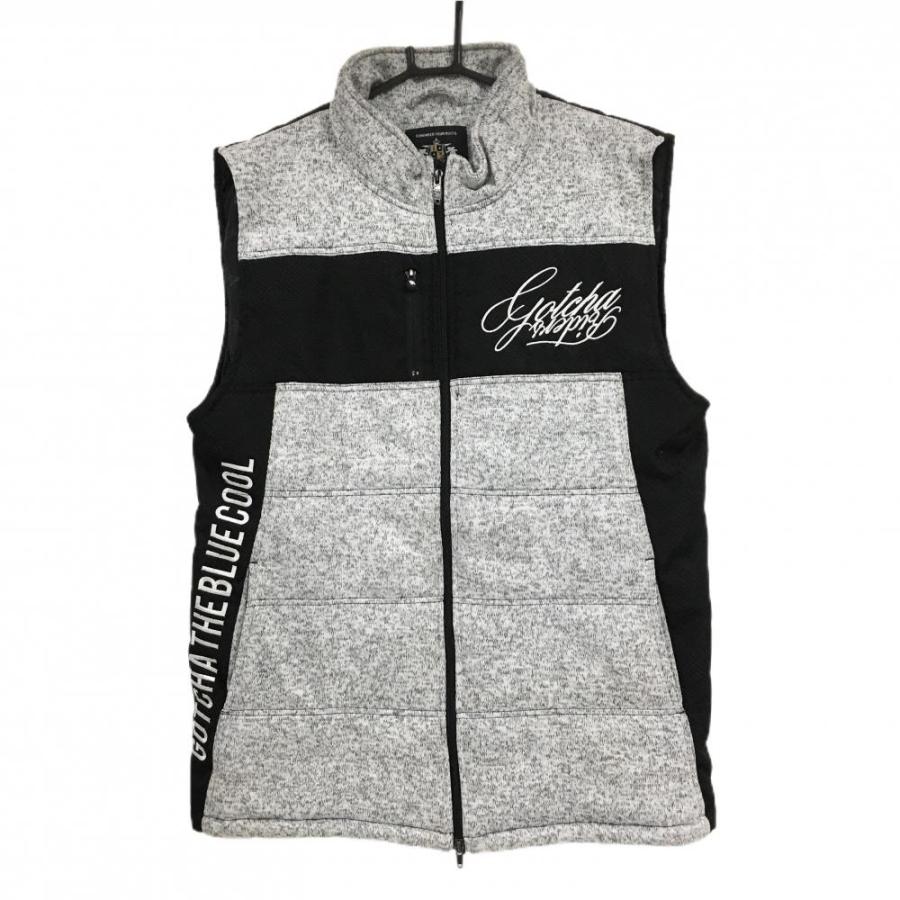 GOTCHA GOLF 【超美品】ガッチャゴルフ 中綿ベスト 杢ライトグレー×黒