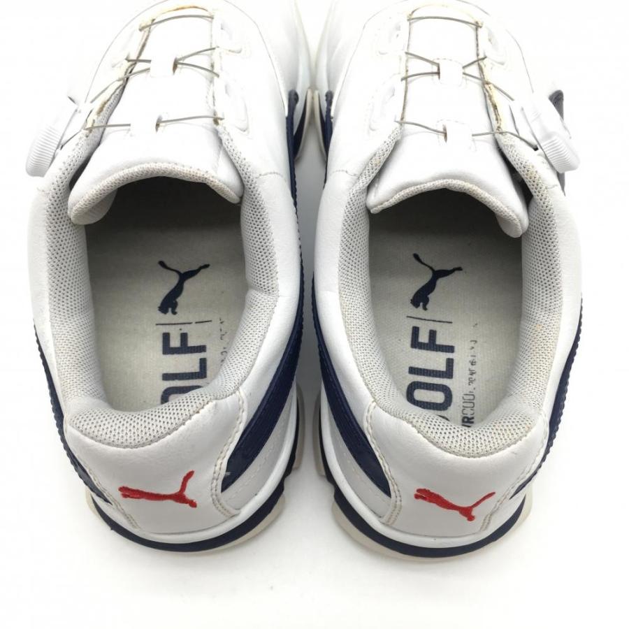 PUMA（プーマ） 【美品】プーマ ゴルフシューズ 白×ネイビー 18866102