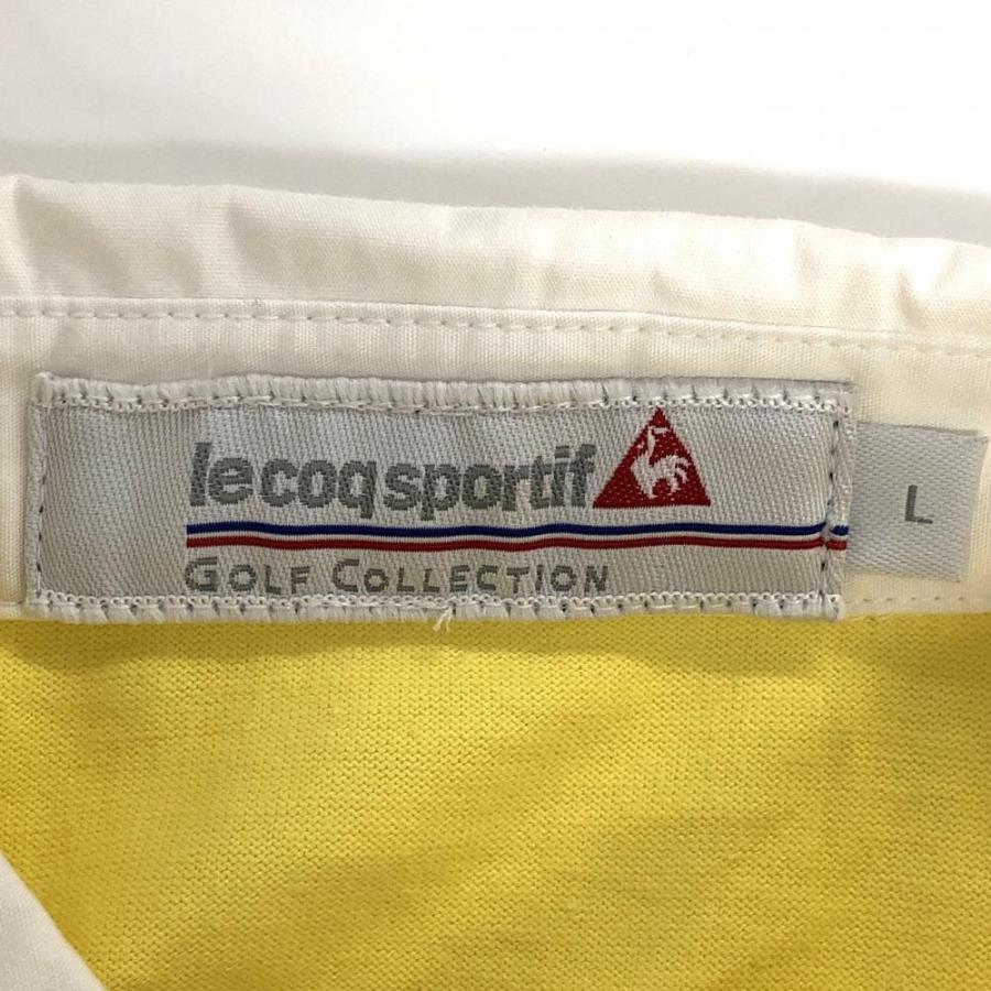 美品✨️ カモフラ半袖ポロシャツ ルコックゴルフ イエロー　M 美品✨️ カモフラ半袖ポロシャツ ルコックゴルフ イエロー M
