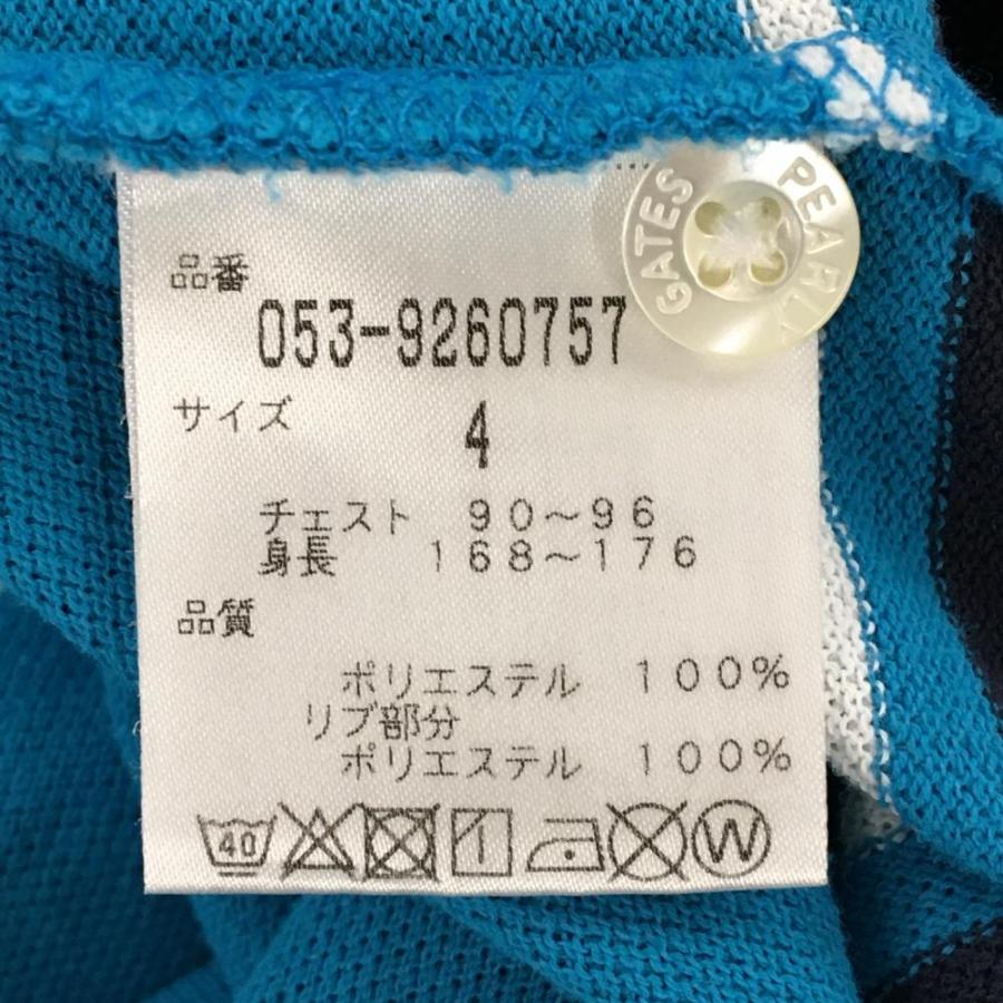 パーリーゲイツ　ポロシャツ　切替　ネイビー ナイロンアクティブストレッチ半袖ポロシャツ | PEARLY GATES