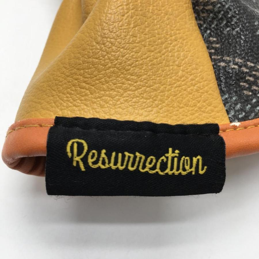 Resurrection レザレクション ヘッドカバー(UT) グレー×ブラウン ロゴ