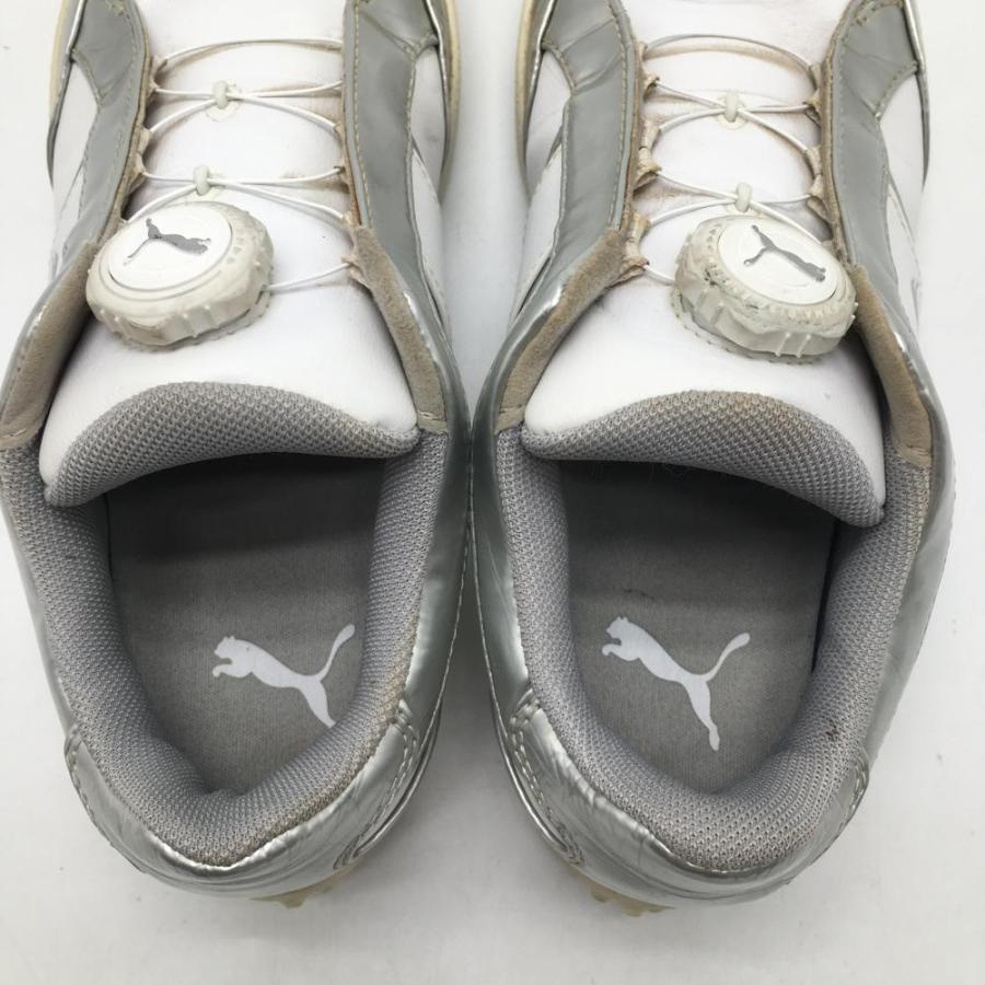 PUMA（プーマ） ゴルフシューズ 白×シルバー 193527-05 スパイクレス