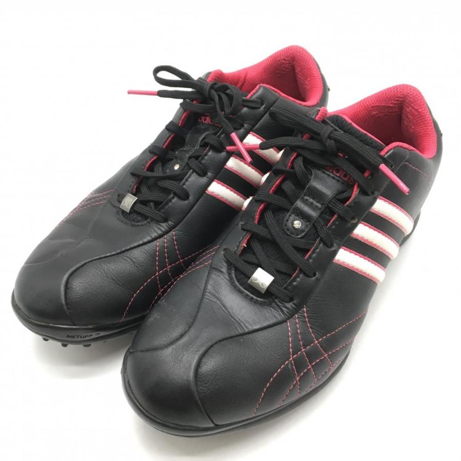 adidas ゴルフシューズ 黒/赤 adidas（アディダス） ゴルフシューズ 黒×ピンク 816377 シグネチャー