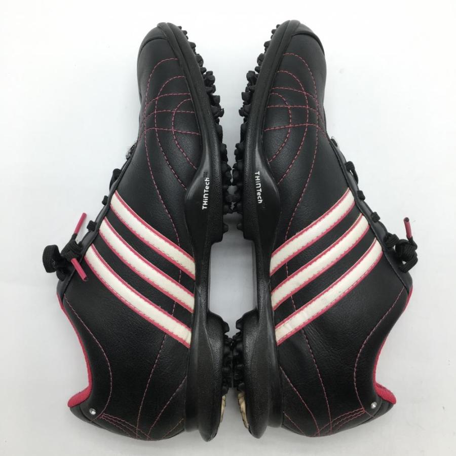 adidas（アディダス） ゴルフシューズ 黒×ピンク 816377 シグネチャー