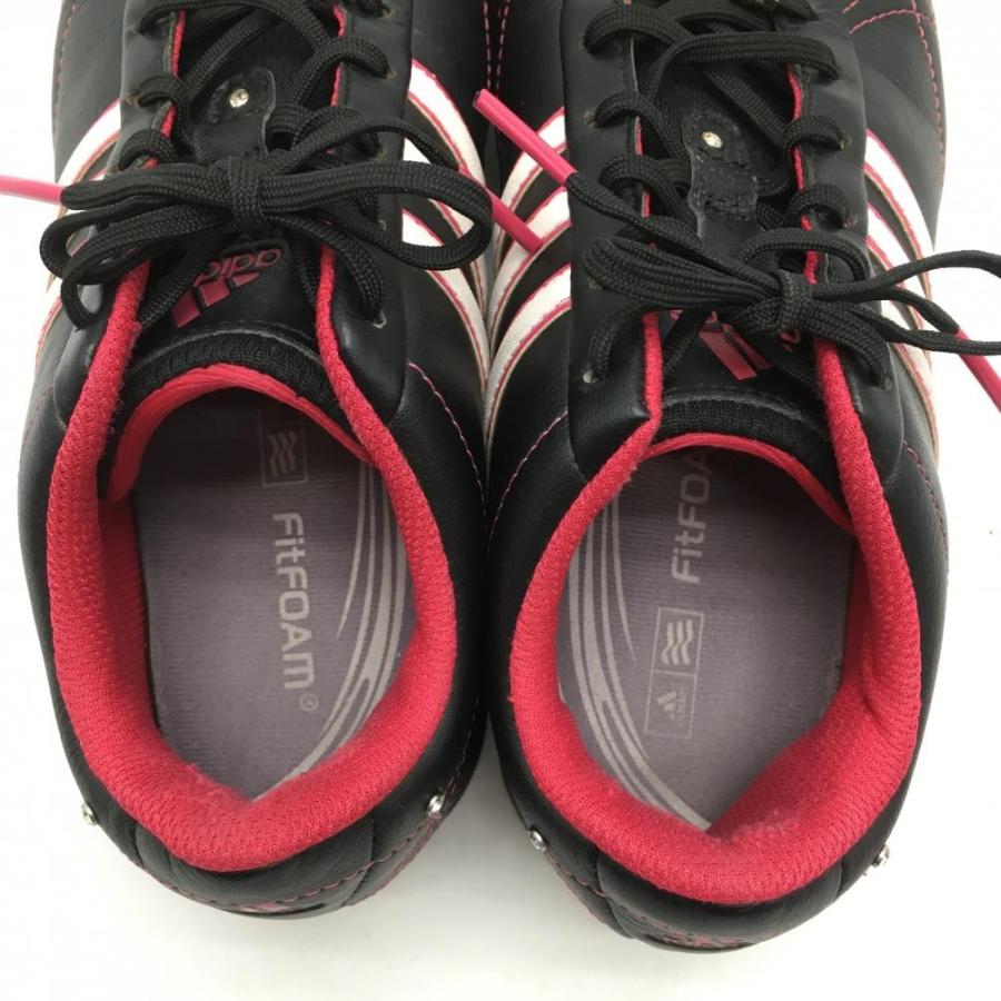 adidas（アディダス） ゴルフシューズ 黒×ピンク 816377 シグネチャー