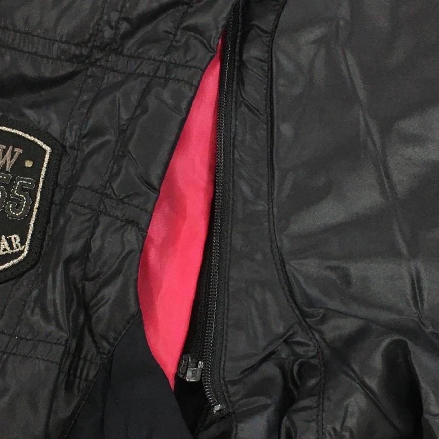 Munsingwear☆マンシング　ダウンジャケット☆LL　ゴルフ/スポーツ マンシングウェア 2WAYダウンジャケット レッド サイド切替 収納袋 袖