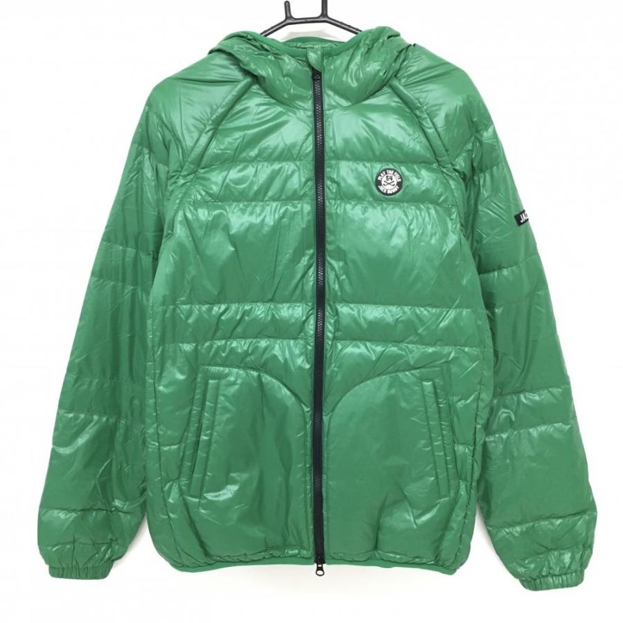 美品 ジャックバニー ダウンジャケット 2way 緑 ゴルフウェア Jack Bunny!!（ジャックバニー） 【美品】ジャックバニー 2WAYダウン