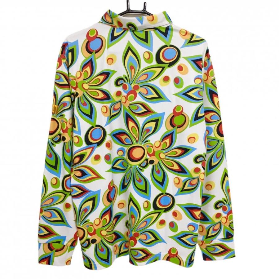 【美品】　LOUDMOUTH ポロシャツ　マルチカラー　ペイント　総柄　LL LOUDMOUTH（ラウドマウスゴルフ） 【超美品】ラウドマウス 長袖