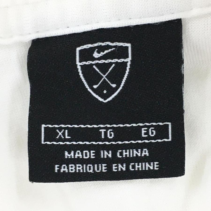 NIKE（ナイキ） ナイキゴルフ 半袖ポロシャツ 白 ストライプ地模様