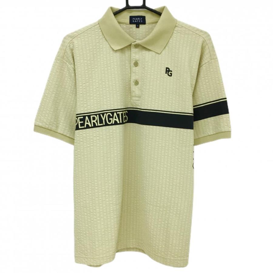 PEARLY GATES ポロシャツ ベージュ PEARLY GATES 【超美品】パーリーゲイツ 半袖ポロシャツ