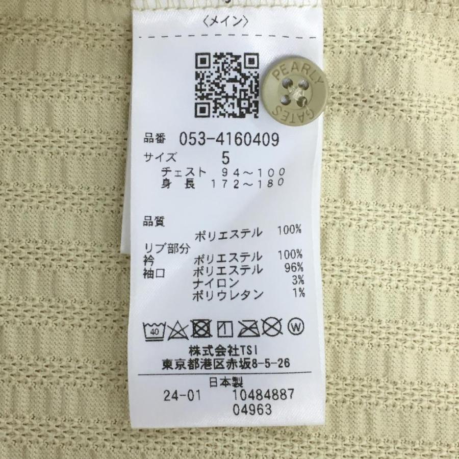 PEARLY GATES ポロシャツ ベージュ PEARLY GATES 【超美品】パーリーゲイツ 半袖ポロシャツ