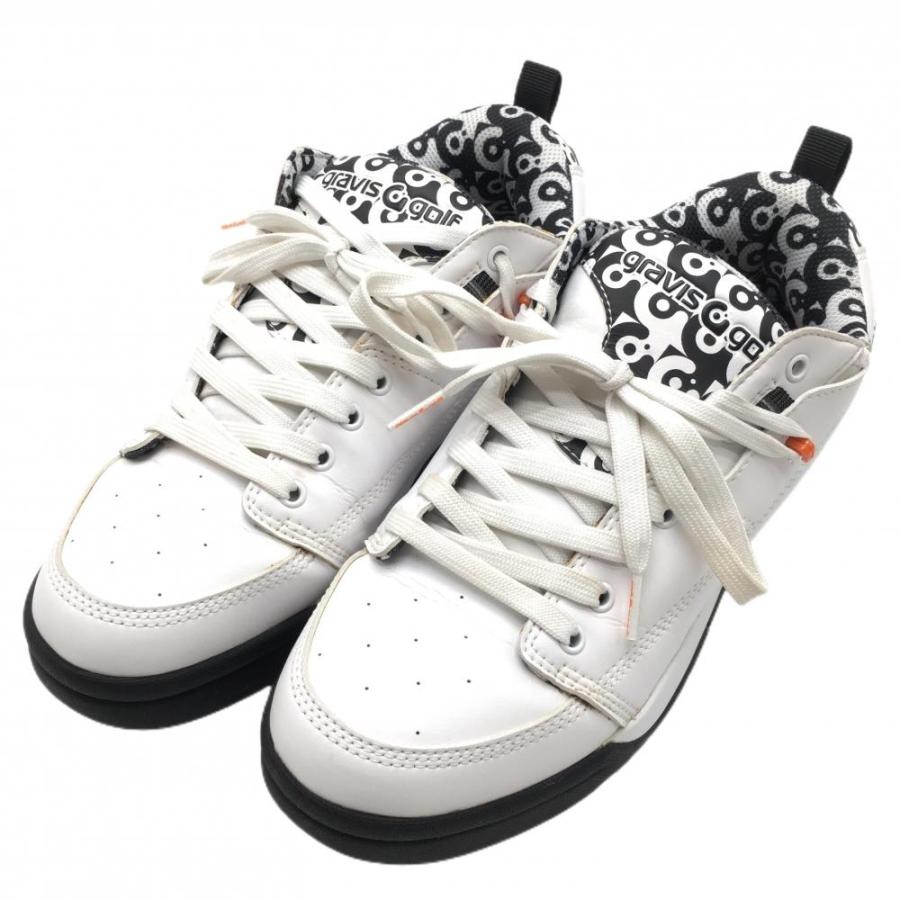 まりちゃん様　新品未使用　gravis golf ゴルフシューズ ホワイト gravis golf - TARMAC-G2 LOW-CUT / グラビスチェッカー ゴルフ