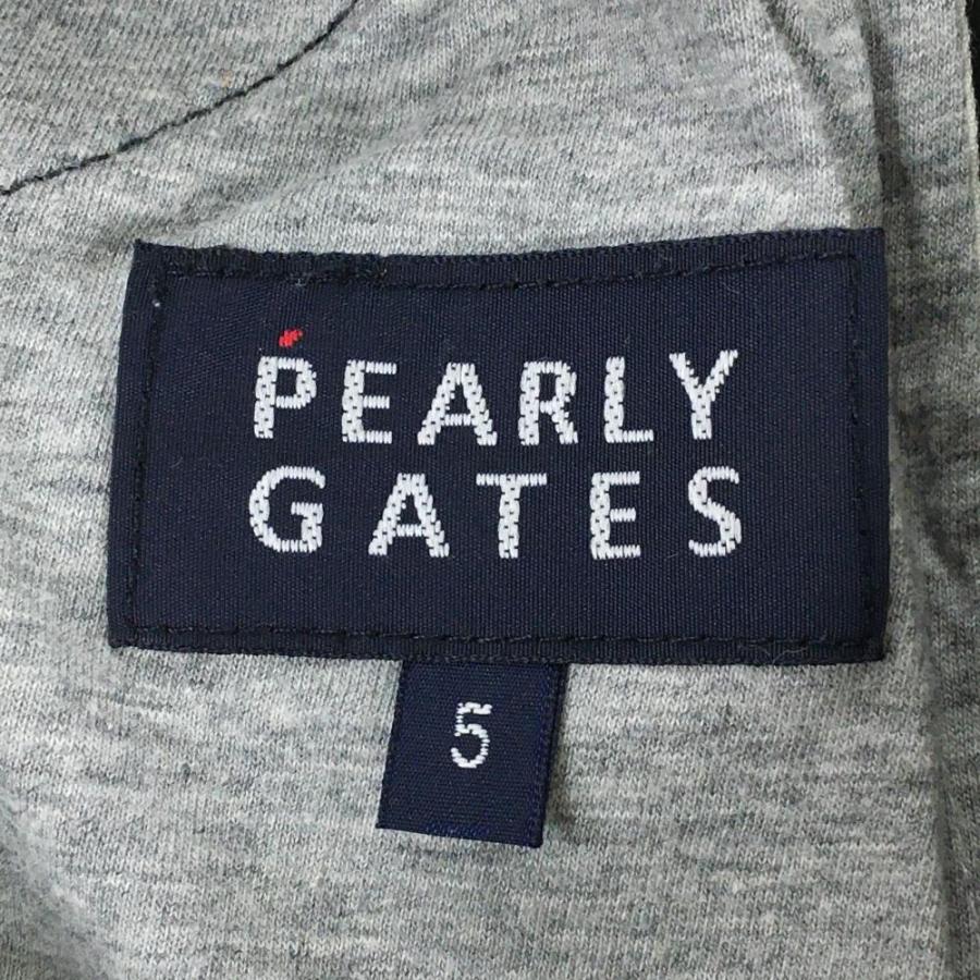 メンズ　PEARLY GATES ネイビー パンツ PEARLY GATES（パーリーゲイツ） パンツ ネイビー×白 ネップ白 内側1